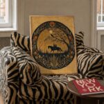 Two Riders on Horseback Under the Moon Print
