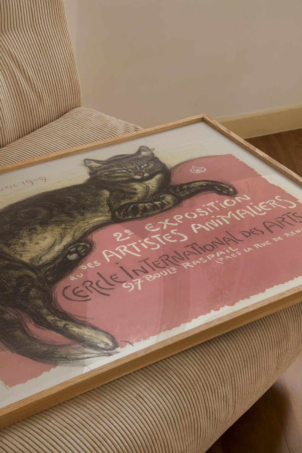 Vintage French Cat Art Print