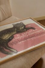 Vintage French Cat Art Print