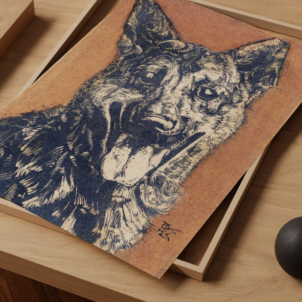 Vintage German Shepherd Print