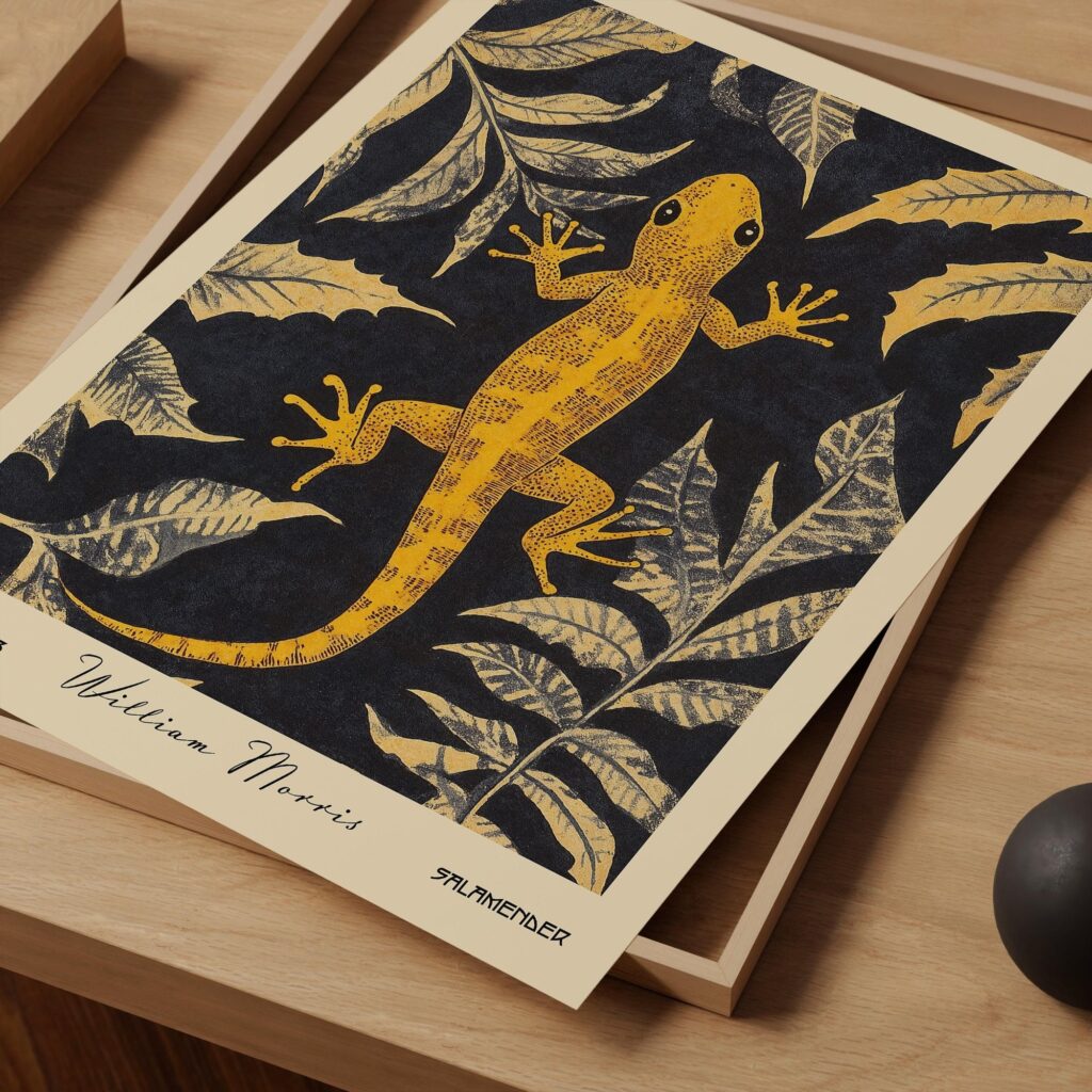 Vintage Salamander Art Print