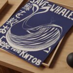 Vintage Save the Whales Poster