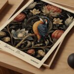 Vintage William Morris Kingfisher Print