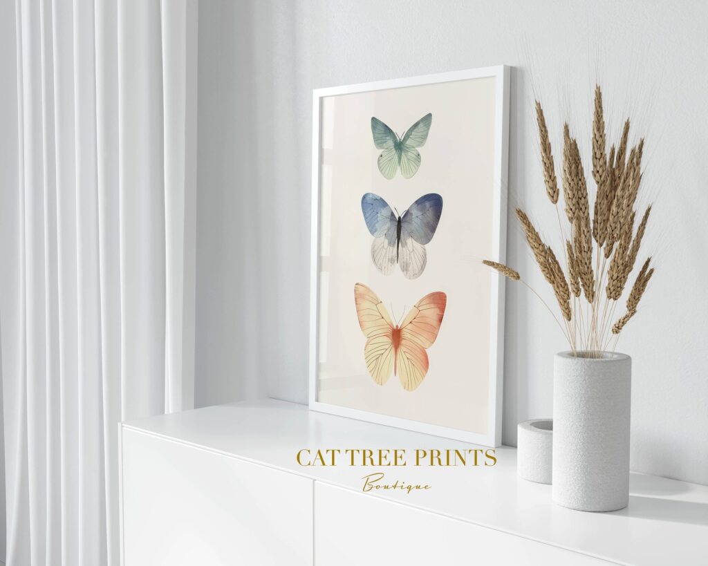 Watercolor Butterfly Print
