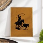 Western Rodeo Art Print Set