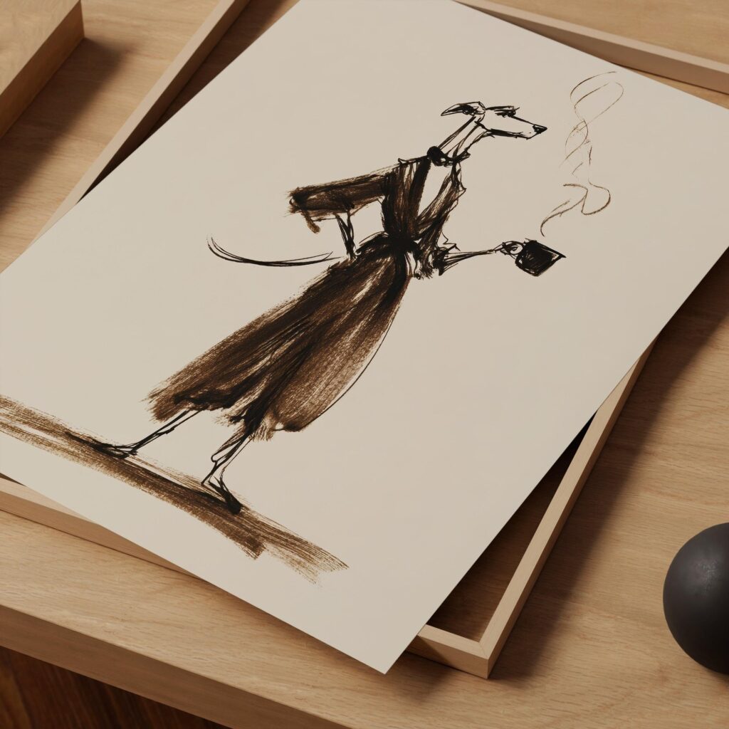 Whippet Coffee Art
