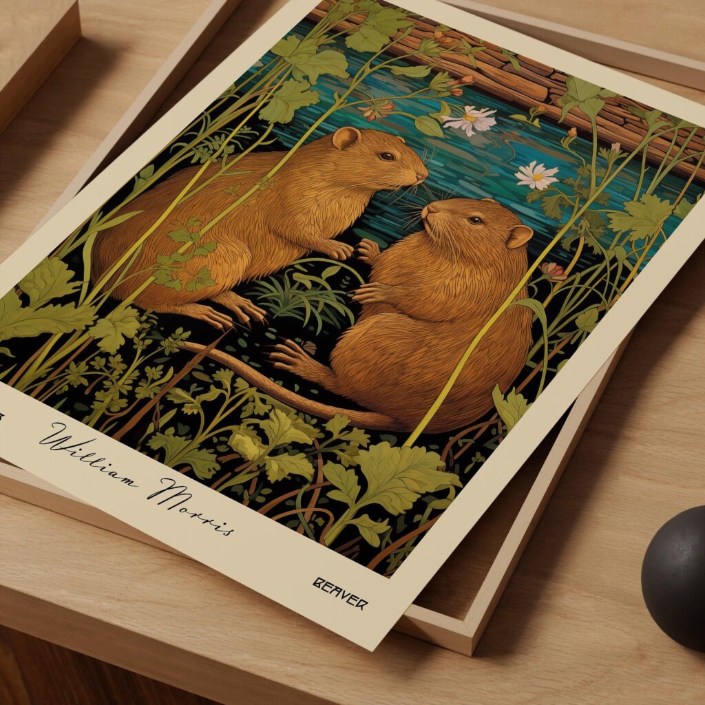William Morris Beaver Print
