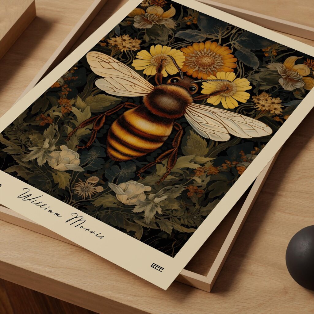 William Morris Bee Art Print