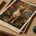 William Morris Chihuahua Art Print