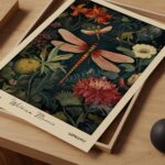 William Morris Dragonfly Print