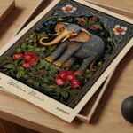 William Morris Elephant Art Print