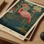 William Morris Flamingo Print