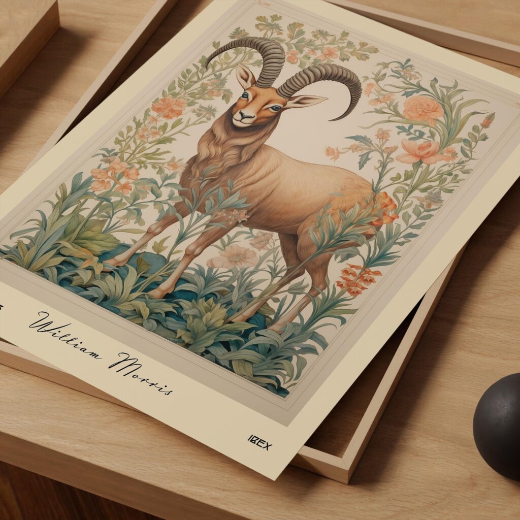 William Morris Ibex Art Print