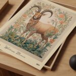 William Morris Ibex Art Print