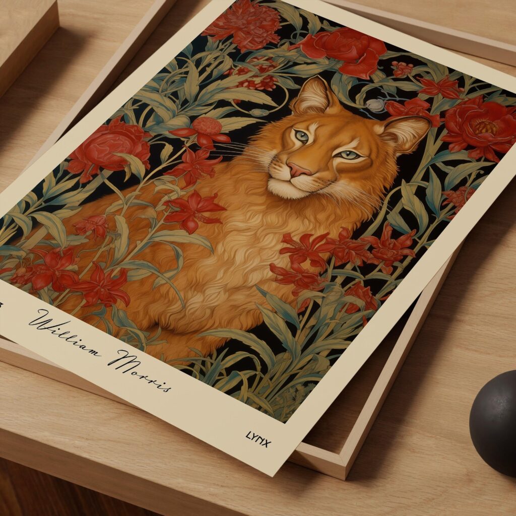 William Morris Lynx Art Print