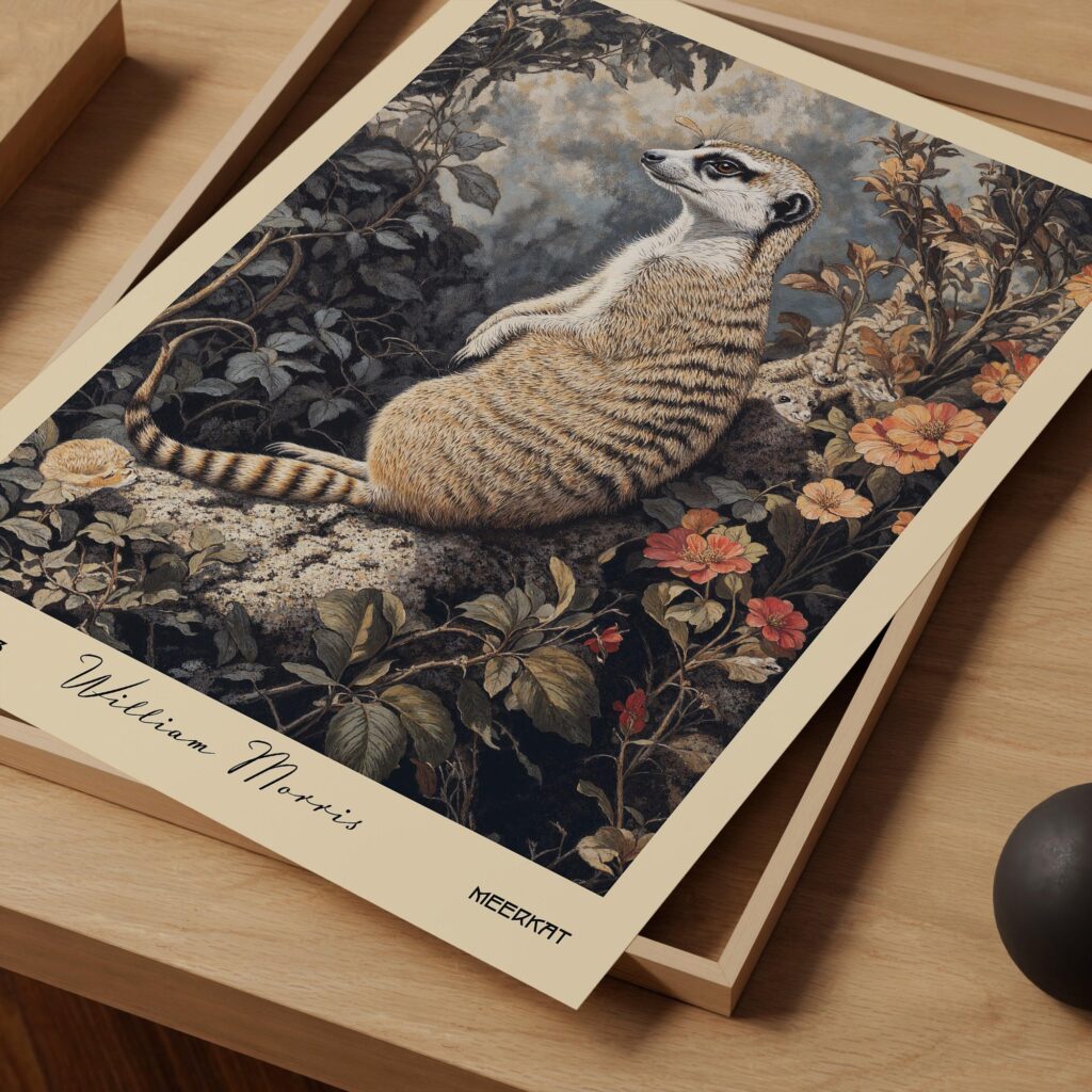 William Morris Meerkat Art Print