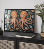 William Morris Octopus Wall Art