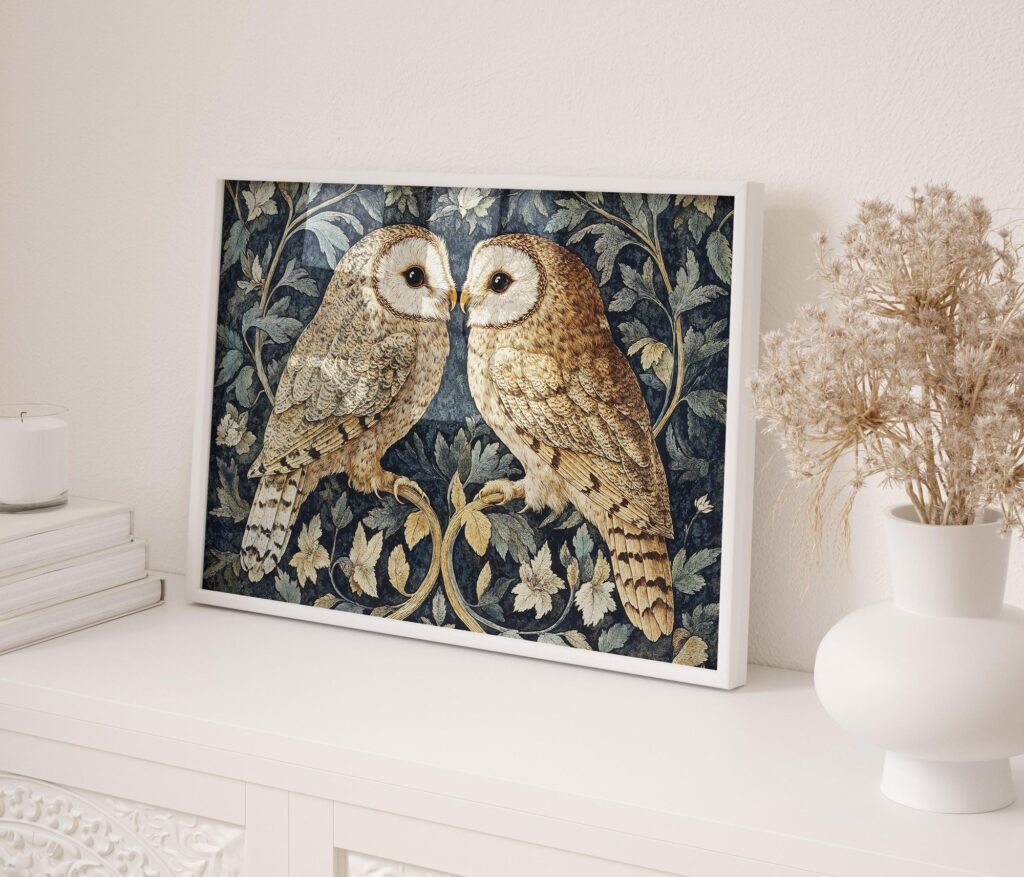 William Morris Owl Art Print