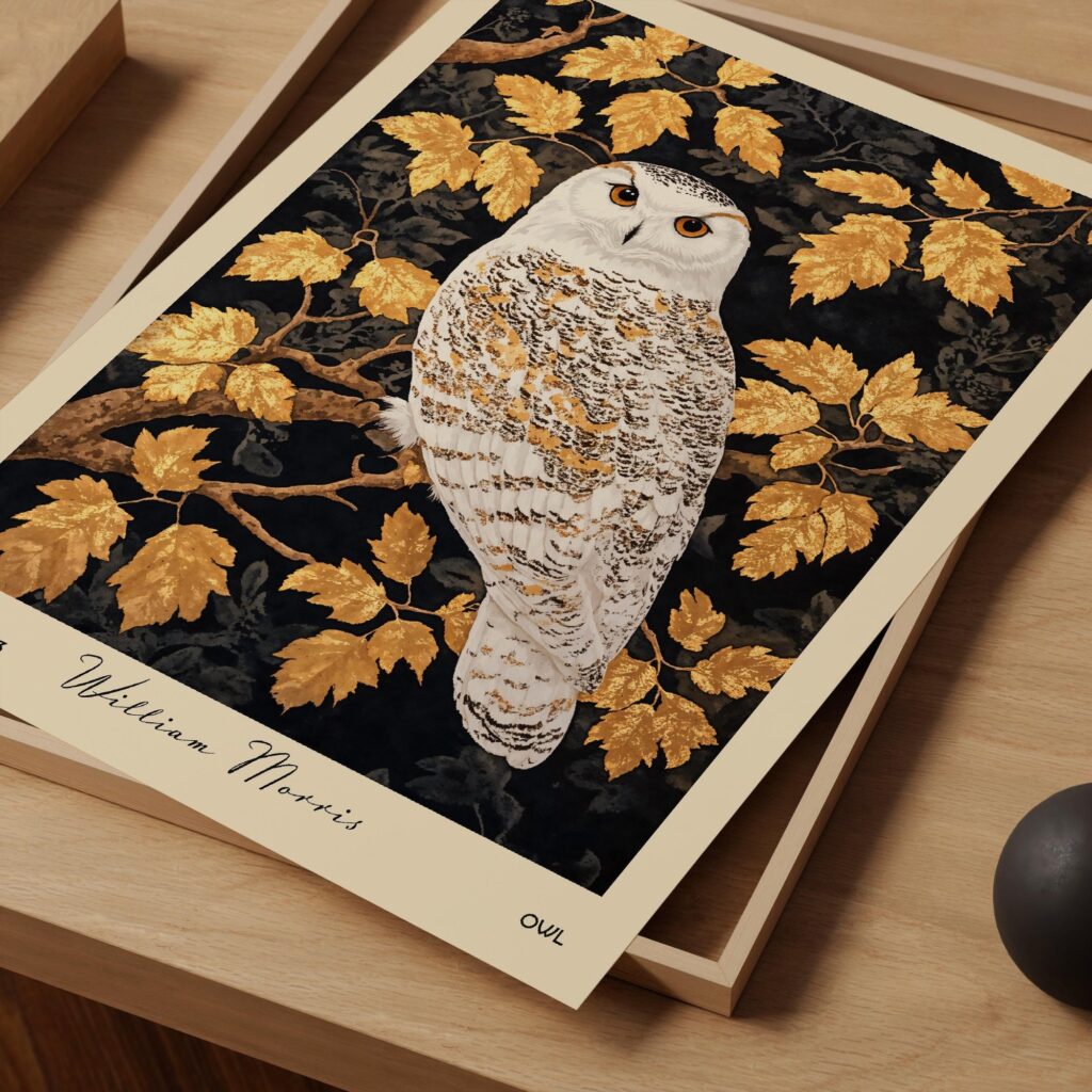 William Morris Owl Print