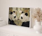 William Morris Panda Botanical Print
