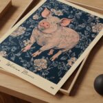 William Morris Pig Art Print