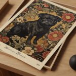 William Morris Pug Art Print