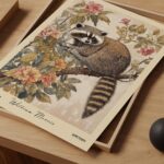 William Morris Raccoon Print