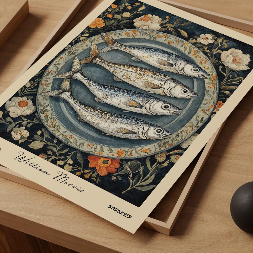William Morris Sardines Print
