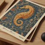 William Morris Seahorse Print