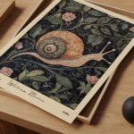 William Morris Snail Art Print