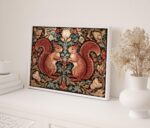 William Morris Squirrel Botanical Wall Art Print