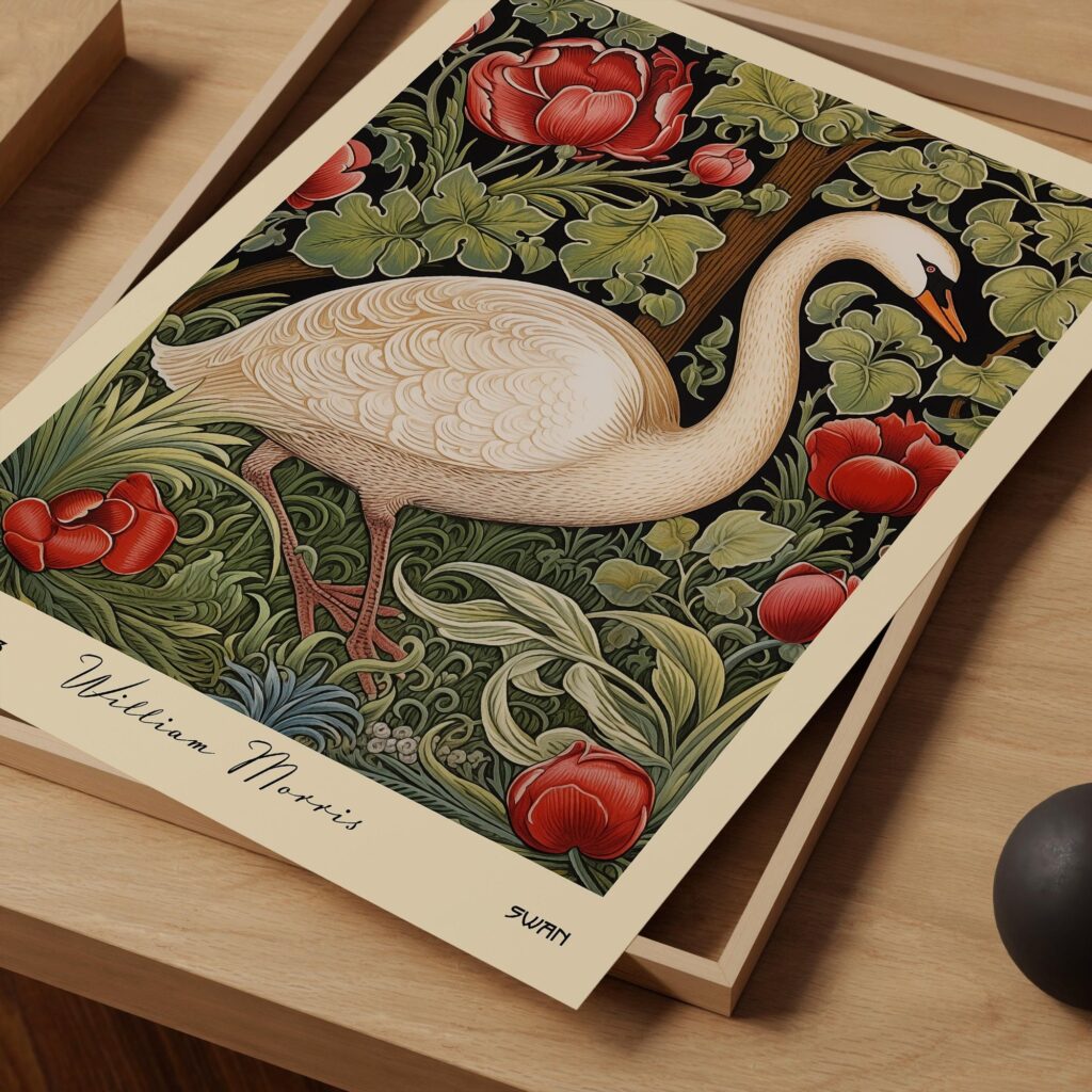 William Morris Swan Art Print