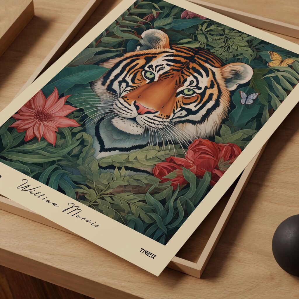 William Morris Tiger Art Print