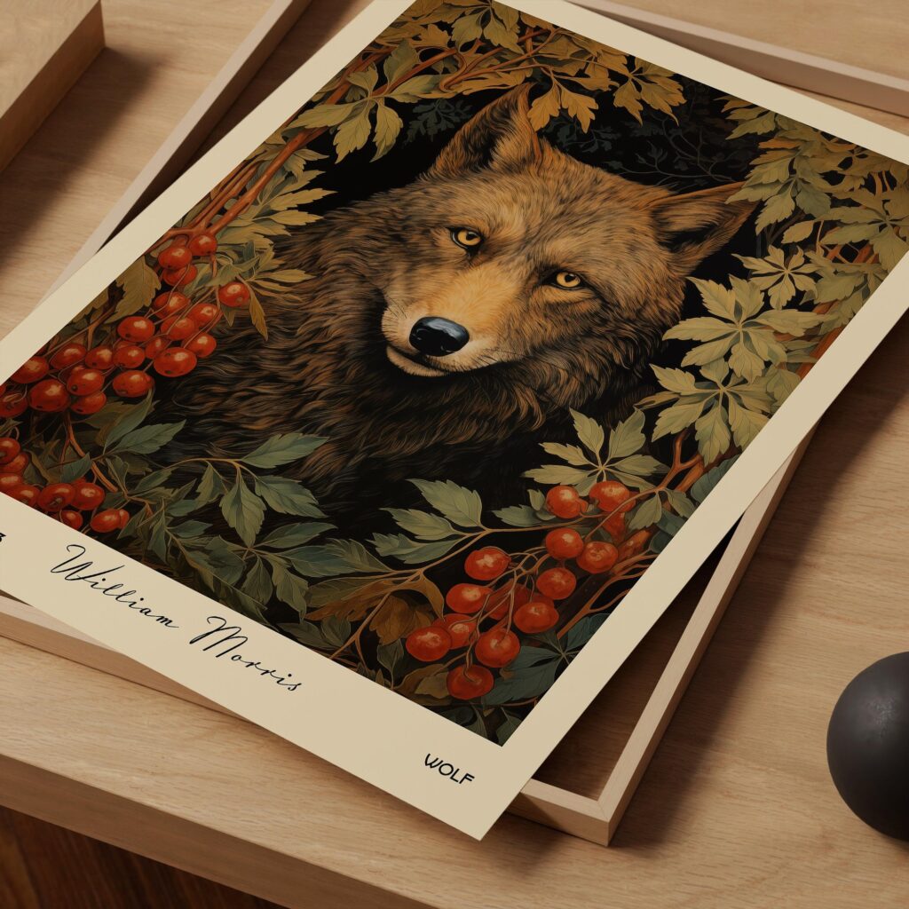 William Morris Wolf Art Print