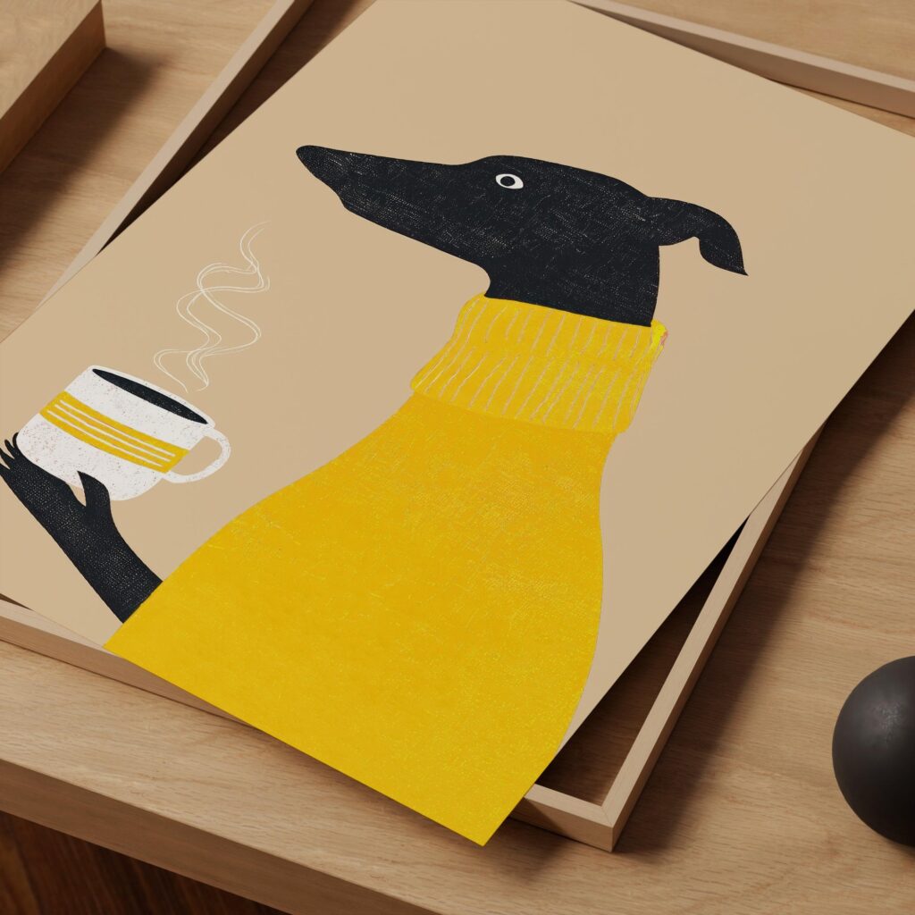 Yellow Dog Coffee Print