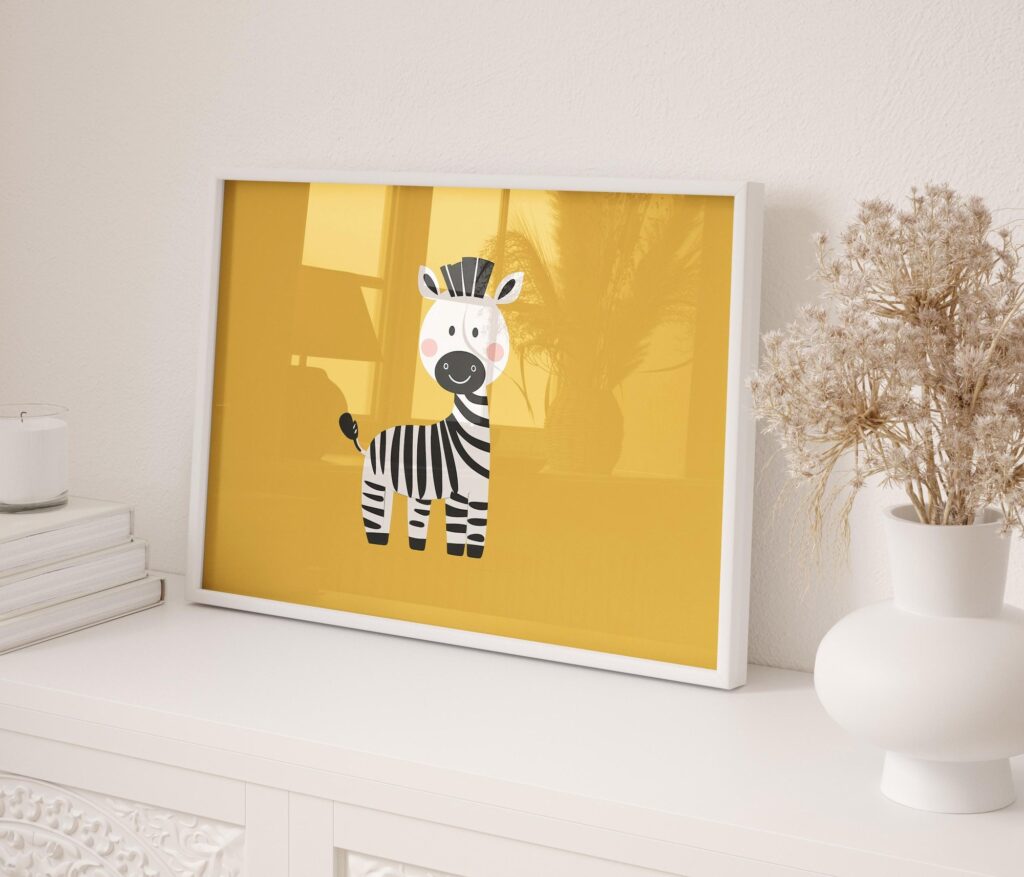 Zebra Nursery Print