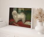 Antique Bichon Frise Print