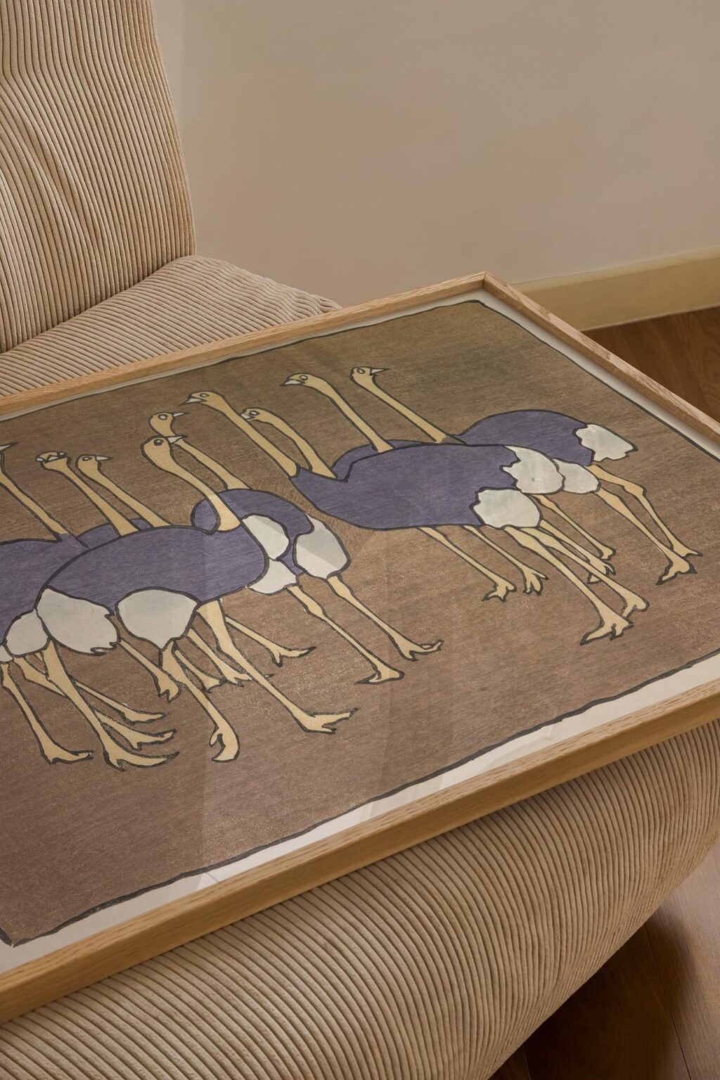 Asai Chu Ostriches Art Print