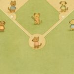 Baseball Dogs Nursery Print