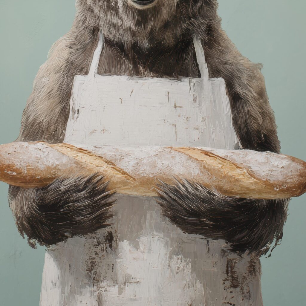Bear Baker Chef Print