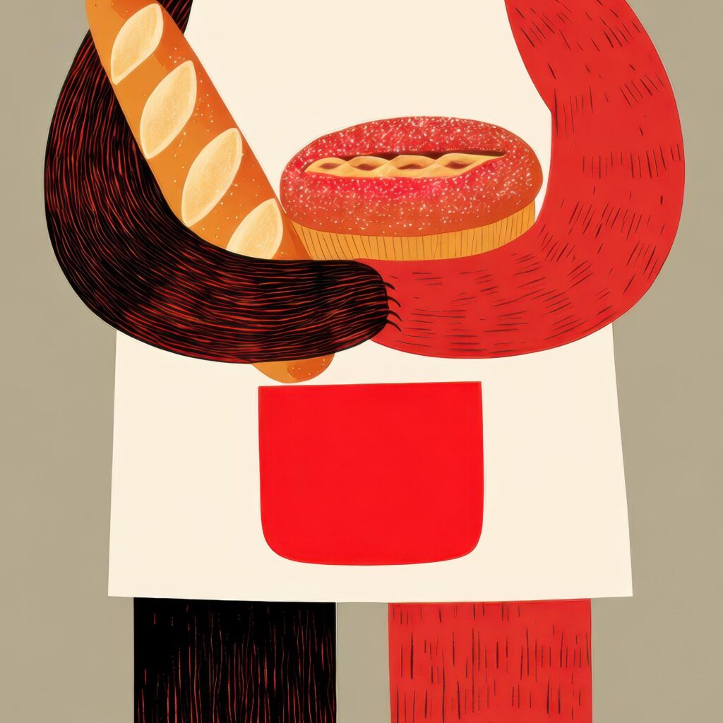 Bear Baker Kitchen Print