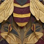 Bee Mid Century Poster