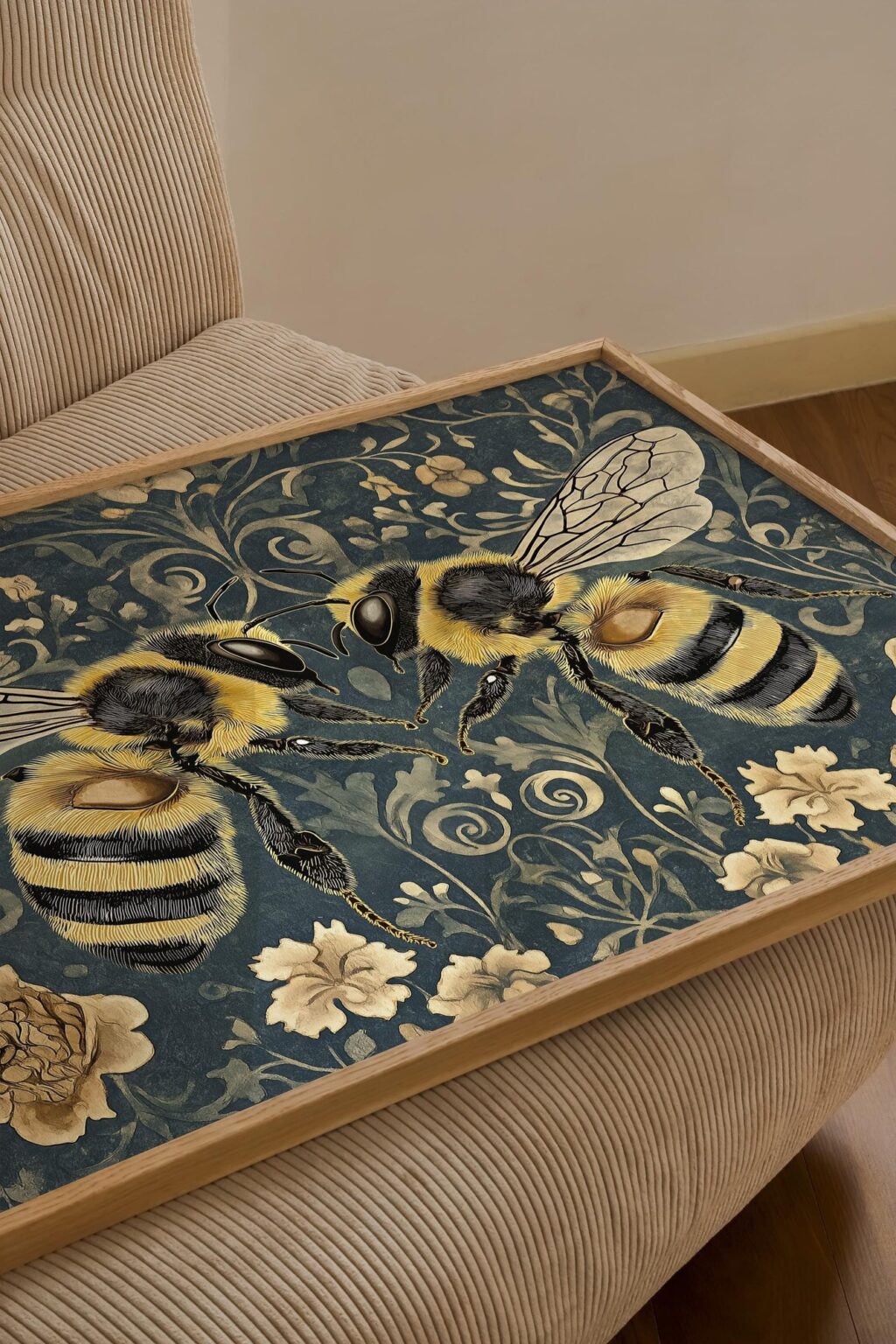 Bees Botanical Print