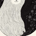 Black And White Bear Print