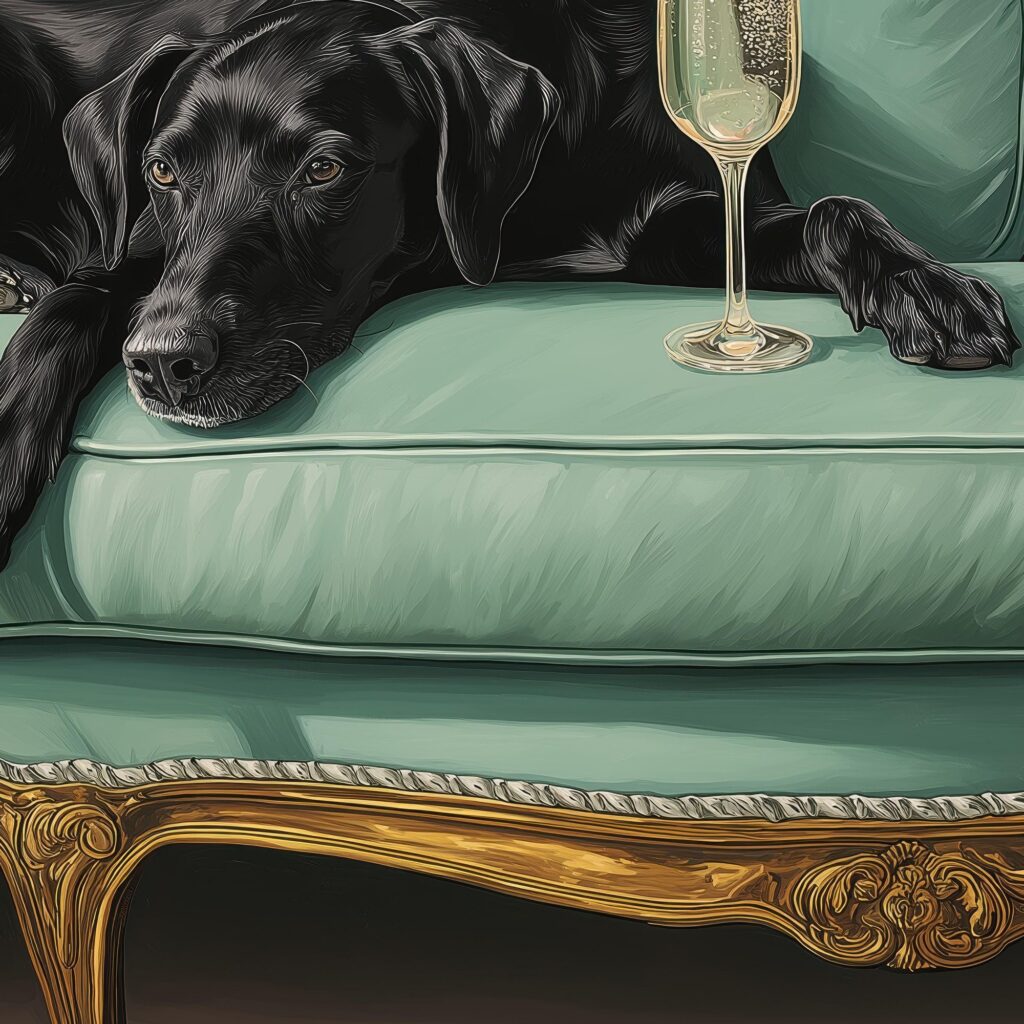 Black Dog Art Print