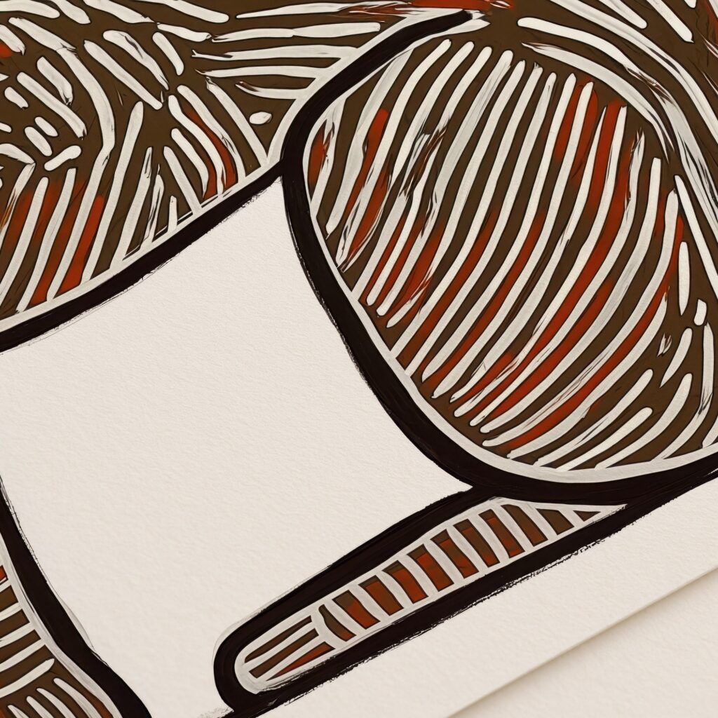 Boho Western Cat Print