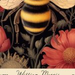 Bumblebee Floral Art Print