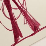 Burgundy Cowgirl Art Print