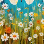Butterfly and Flowers Print