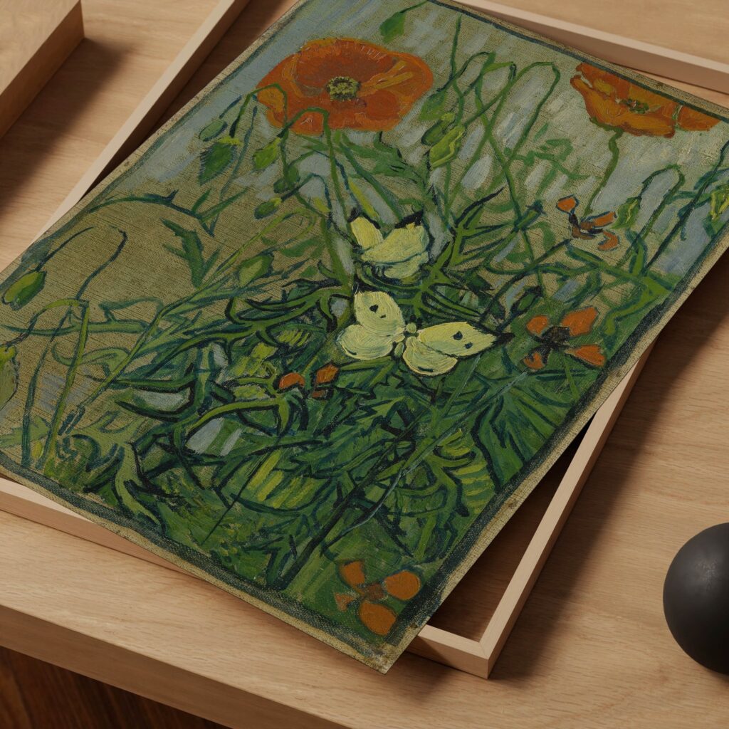 Butterfly Poppy Print